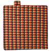 vidaXL Pătură picnic pliabilă, carouri multicolor, 200x200 cm catifea
