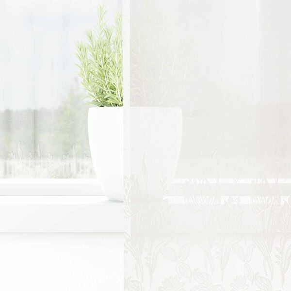 vidaXL Cortină din Dantelă cu perdele Alb 160 x 300 cm Poliester