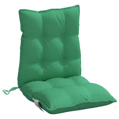 vidaXL Perne scaun cu spătar mic, 4 buc., verde, textil oxford