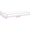 vidaXL Raft de perete suspendat, stejar, 60x23,5x3,8 cm, MDF