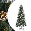 vidaXL Brad de Crăciun artificial Verde 150 cm PVC, plastic și oțel