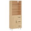 vidaXL Dulap &icirc;nalt, stejar sonoma, 69,5x34x180 cm, lemn compozit