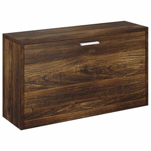 vidaXL Bancă pentru pantofi stejar fumuriu 80x24x45 cm lemn prelucrat