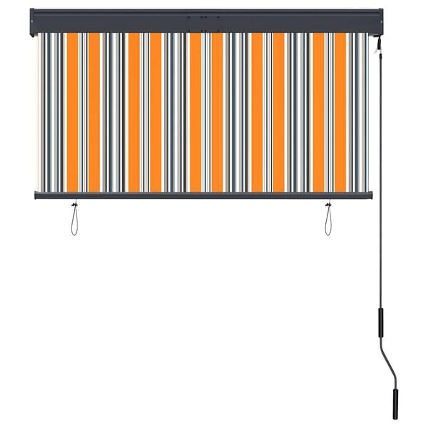 vidaXL Jaluzea tip rulou de exterior, galben și albastru, 120 x 250 cm