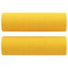 vidaXL Set canapea perne/perne decorative, 3 piese, galben, textil