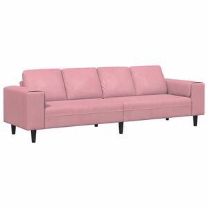 vidaXL Canapea pentru living Roz 250 x 77 x 76 cm