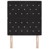 vidaXL Tăblie cap cu headboard Negru 80 cm Piele artificială