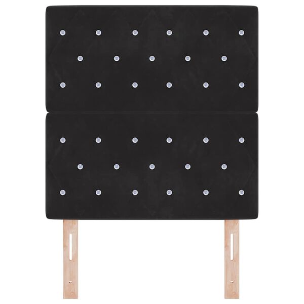 vidaXL Tăblie cap cu headboard Negru 80 cm Piele artificială