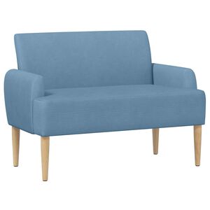 vidaXL Canapea cu capitonaj butonat albastru 116 x 67 x 81 cm