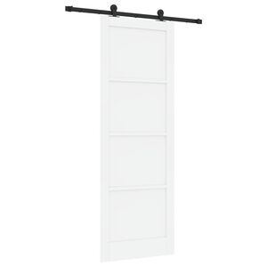 vidaXL Ușă glisantă ORKDAL 83 x 232 cm Lemn masiv de pin Alb