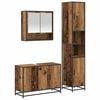 vidaXL Set de mobilier pentru baie 3 buc. Lemn Vechi Lemn prelucrat