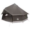 vidaXL Cort Tipi Culoare Maro Gri 400 x 400 x 250 cm Poliester și oțel