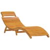 vidaXL Șezlong 2 pcs Maro 55 x 184 x 64cm Lemn Solid de Acacia