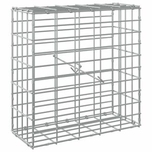 vidaXL Gabion cu S&acirc;rmă de 3,5 mm și Plasă de 5x10 cm 50x20x50 cm