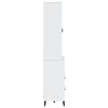 vidaXL Dulap înalt „VIKEN”, alb, 80x40x200 cm, lemn masiv de pin