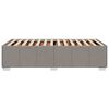 vidaXL Cadru de pat fără saltea, gri taupe, 100x200 cm, textil