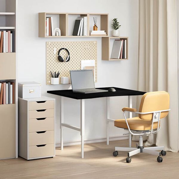 vidaXL Blat de birou maro &icirc;nchis lemn masiv de stejar dreptunghiular