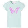 Tricou de copii m&acirc;neci tip șapcă, verde mentă, 140