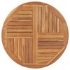 vidaXL Blat de masă rotund, 90 cm, lemn masiv de tec, 2,5 cm