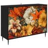 vidaXL Bufet GENNEP Stejar Negru 102 x 33 x 76 cm Lemn prelucrat