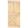 vidaXL Ușă NARVIK natural 95 x 210 cm Lemn de Pin Solid