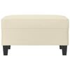 vidaXL Taburet, crem, 70x55x41 cm, piele ecologică