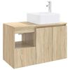 vidaXL Set de mobilier pentru baie 2 buc. Stejar Sonoma Lemn prelucrat