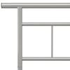 vidaXL Cadru de pat, gri, 200 x 200 cm, metal