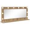 vidaXL Oglindă de toaletă Stejar Artizanal 100 x 45 x 18 cm