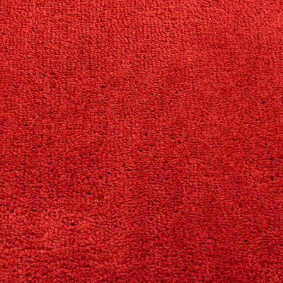 vidaXL Covor „OVIEDO”, fire scurte, roșu, 240x240 cm