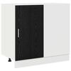 vidaXL Dulap de colț pentru bucătărie Stejar negru 86 x 46 x 81,5 cm