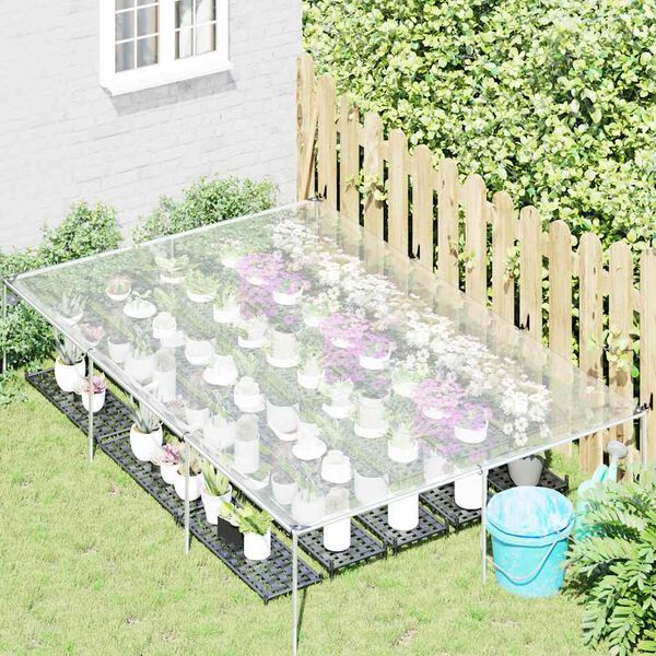 vidaXL Prelata transparenta cu ochiuri 2x3 m polietilena