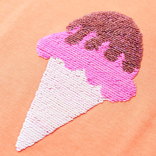 Tricou pentru copii, portocaliu neon, 104