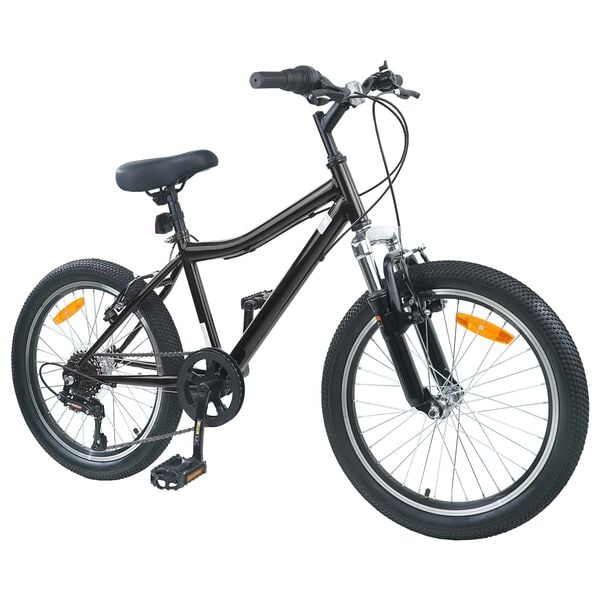vidaXL Bicicletă pentru Copii 20 Inci 6-Speed pentru 6-11 ani Negru