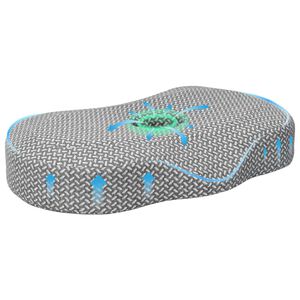 vidaXL Pernă pentru g&acirc;t Gri Spumă cu Memorie 53 x 34,5 x 10,5 cm