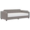 vidaXL Pat de zi cu saltea, gri taupe, 80x200 cm, textil