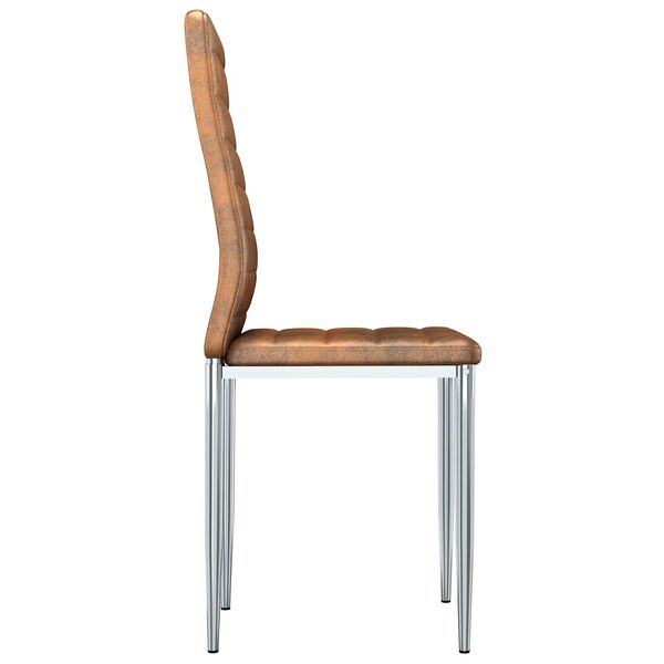 vidaXL Scaune de dining 2 pcs Maro 41.5 x 48 x 99 cm