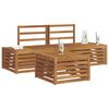 vidaXL Set de canapele de exterior 3 Bucată natural