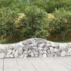 vidaXL Coșuri gabion arcuite 13 buc, 200x30x40/60 cm, fier galvanizat