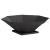 vidaXL Cuptor de foc Negru 50 x 50 x 15,5 cm Oțel