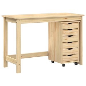 vidaXL Set birou și cabinet mobil MOSS 2 buc. Maro