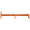 vidaXL Cadru de pat cu headboard Maroniu cerat 205.5 x 95.5 x 51 cm