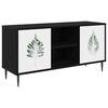 vidaXL Cabinet TV HANAU 102 x 33 x 51 cm Stejar Negru Lemn prelucrat