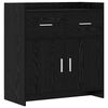 vidaXL Bufet Stejar Negru 75 x 36 x 80 cm Lemn prelucrat