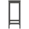 vidaXL Set mobilier de bar, 5 piese, gri, lemn masiv de pin