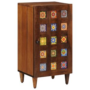 vidaXL Bufet cu depozitare castan 40 x 33 x 75 cm Lemn de mango solid