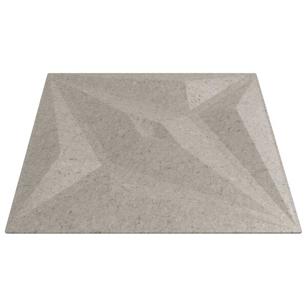 vidaXL Panouri de perete Stea 48 pcs Beton Star 50 x 50 cm Spumă XPS