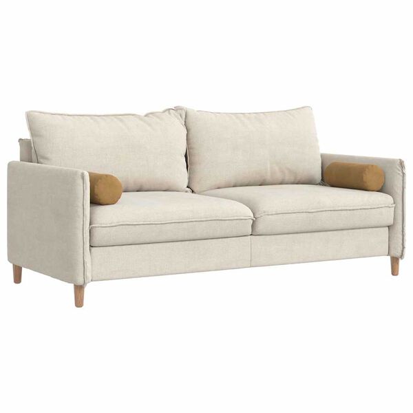 vidaXL Perne Bolster 2 pcs Maro Ø 15 x 40 cm Țesătură din corduroy