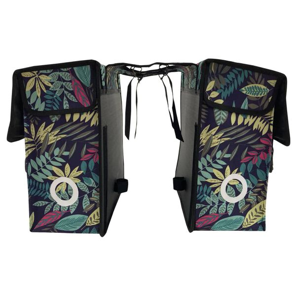 Willex Geantă dublă de bicicletă City Forest 34 L verde