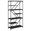 vidaXL Raft pentru cărți 9 niveluri 91 x 36 x 176 cm Lemn prelucrat